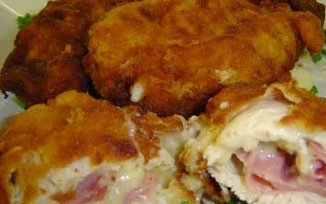 Filé de frango recheado à minha moda