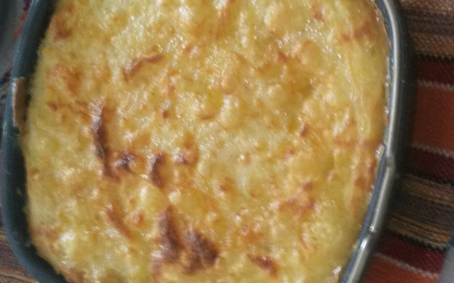 Escondidinho de carne seca com mandioca