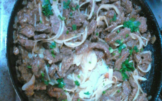 Picadinho de bife de alcatra ou contra filé