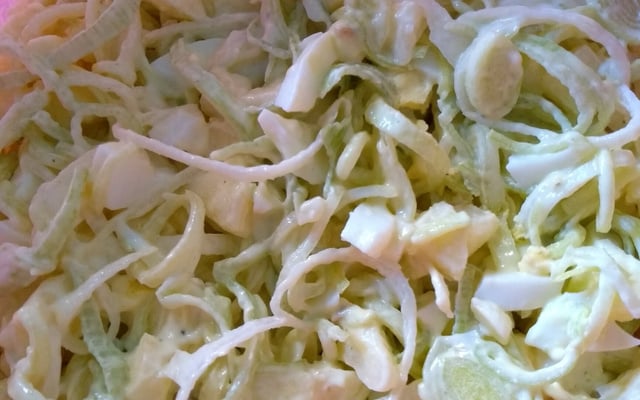 Maionese com alho-poró