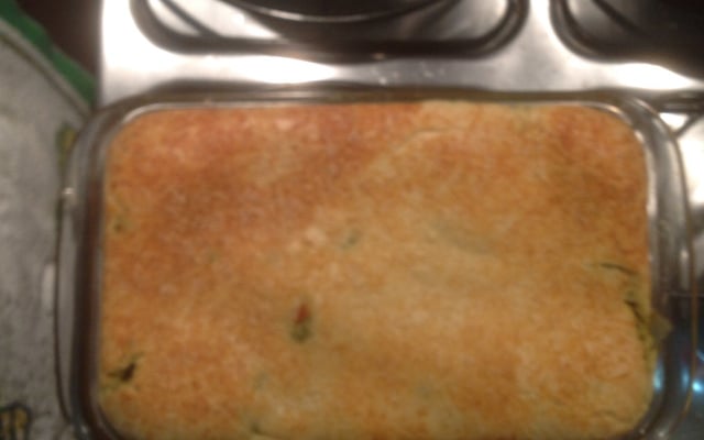 Torta de espinafre de liquidificador