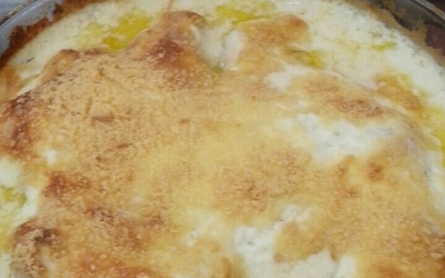 Filé de frango gratinado