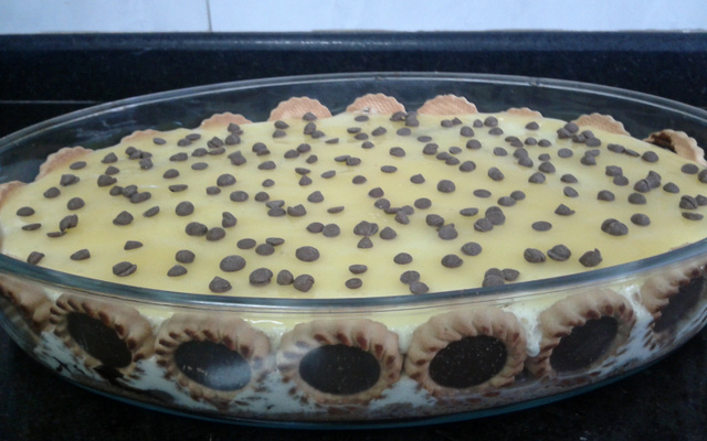 Pavê de maracujá com chocolate