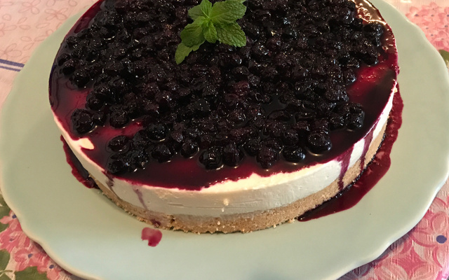 Cheesecake de mirtilos