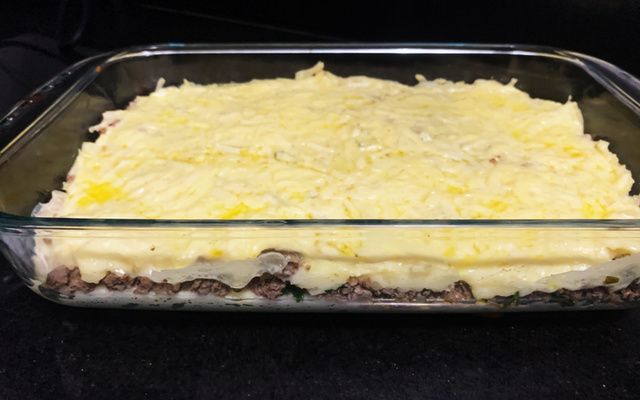 Escondidinho de batata com carne moída