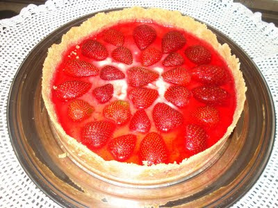 Torta fácil de morango