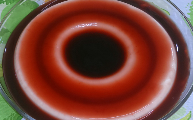 Pudim de maria - mole com calda de vinho