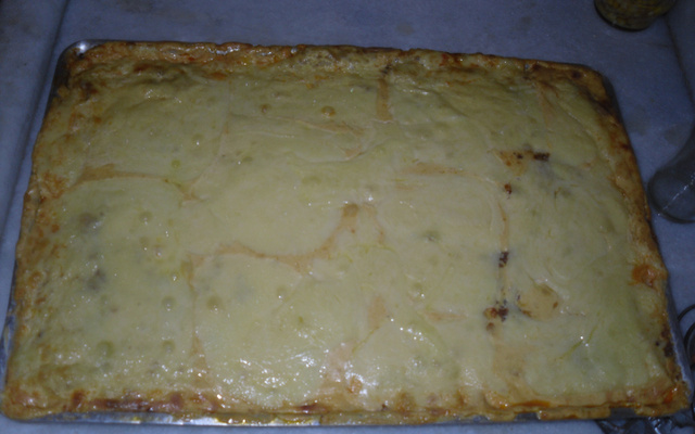 Lasanha de pão francês amanhecido