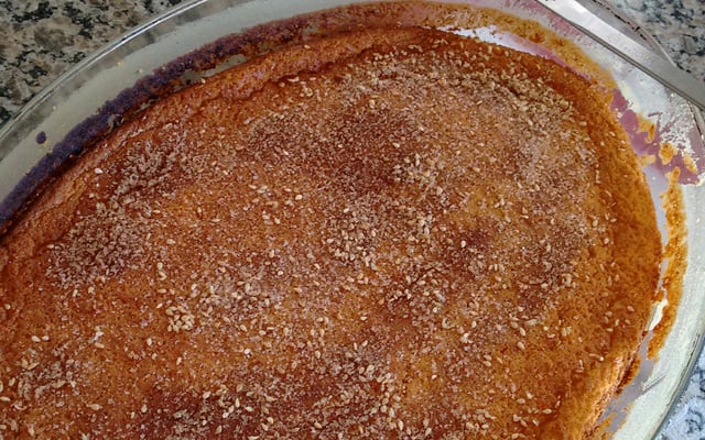 Bolo de milho verde com queijo