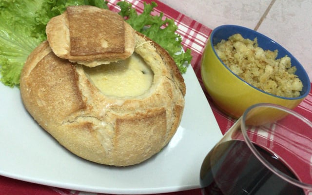 Sopa creme de palmito