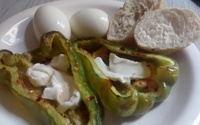 Pimentão apimentado com cream cheese