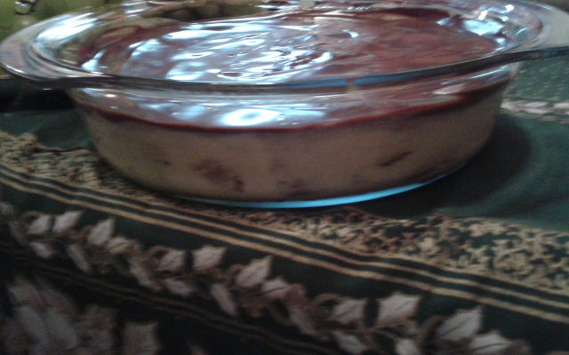 Pavê Natalino de Maracujá com Panetone