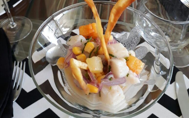 Ceviche peruano de peixe