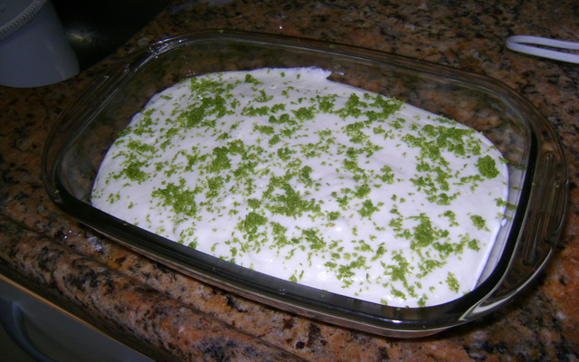 Creme com mousse de limão