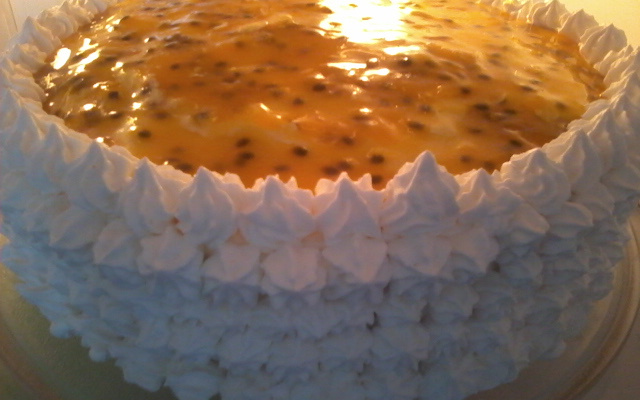 Bolo mousse de maracujá