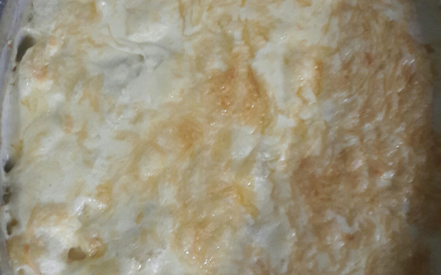 Batata suzy com creme de queijo