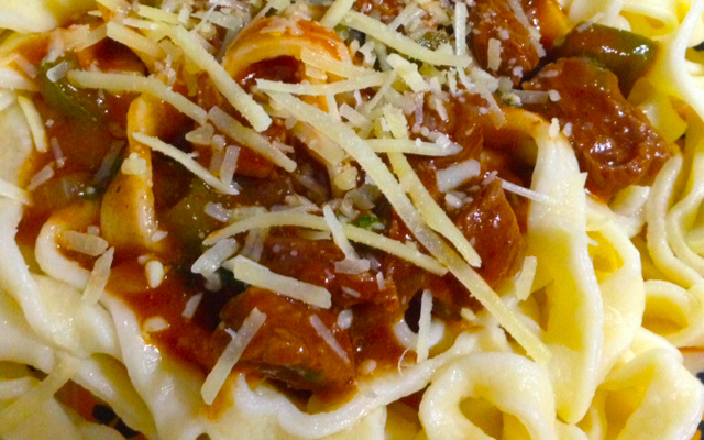 Massa caseira de macarrão