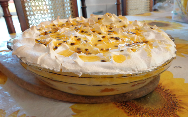 Pavê mousse de maracujá