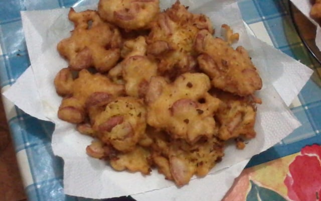 Bolinho de chuva de salsicha