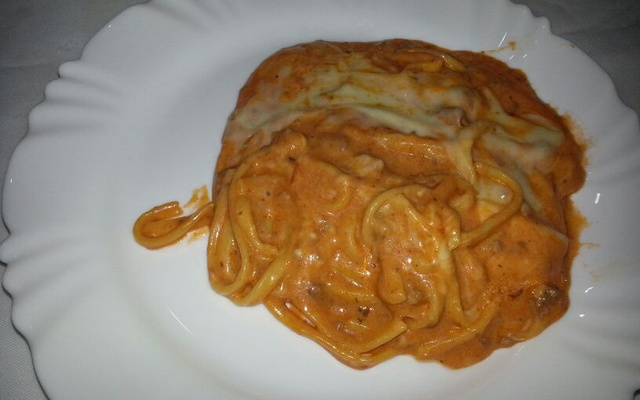 Macarrão com carne moída