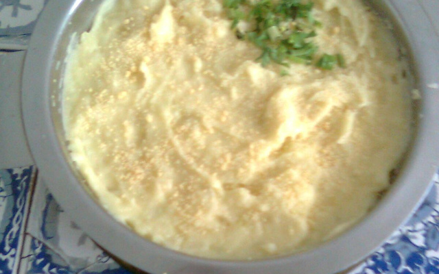 Purê de batata crocante