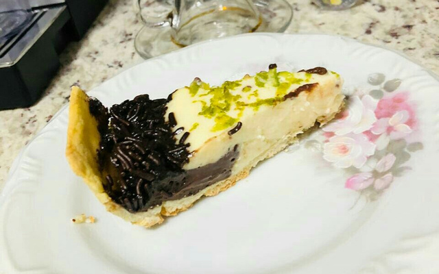 Torta de limão com chocolate da Dani