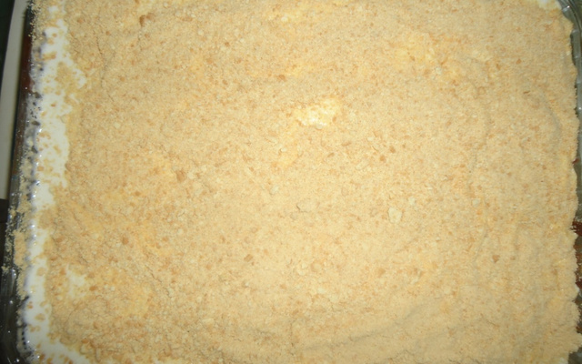 Torta de bolacha aos 3 cremes