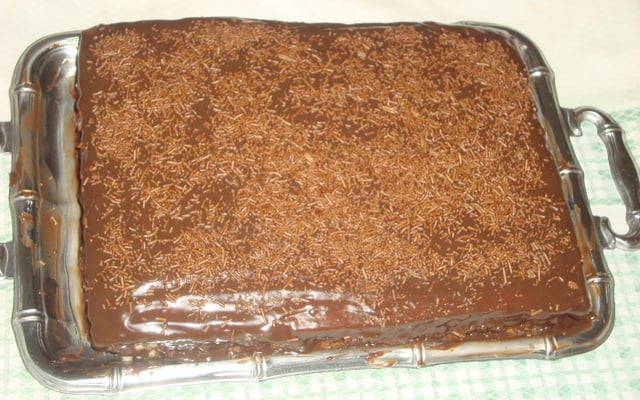 Cobertura de chocolate para bolo