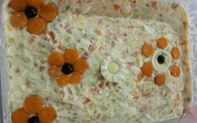 Salada de maionese básica e simples