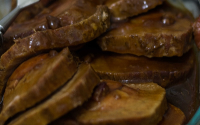 Carne assada na panela de pressão