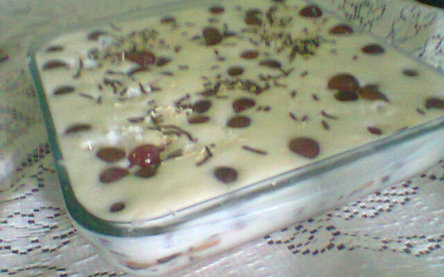 Meu pavê de coco e chocolate