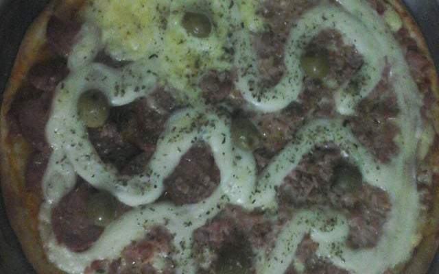 Massa de pizza de pizzaria