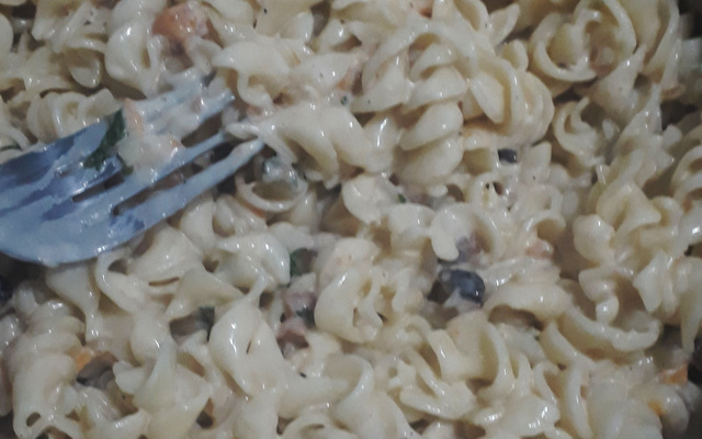 Penne à carbonara diferente