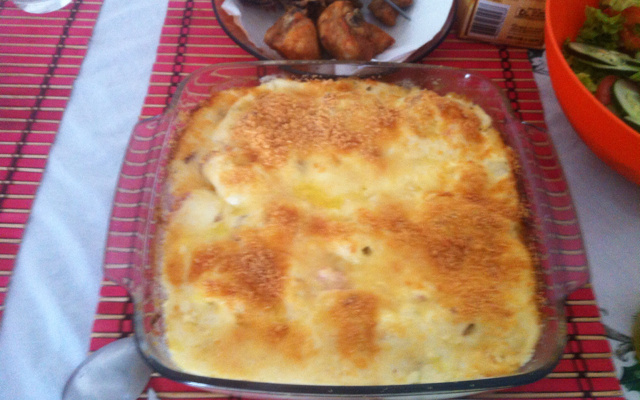 Couve-flor gratinada