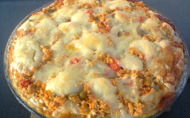 Torta de frango com queijo