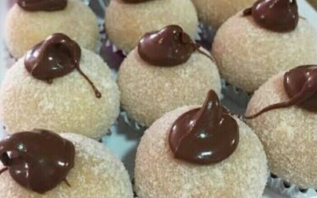 Brigadeiro de leite em pó com creme de avelã