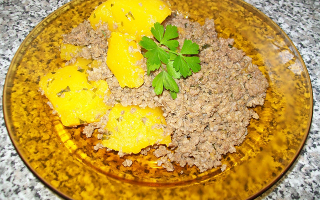 Carne moída com abóbora