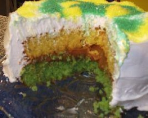 Bolo da torcida verde amarela