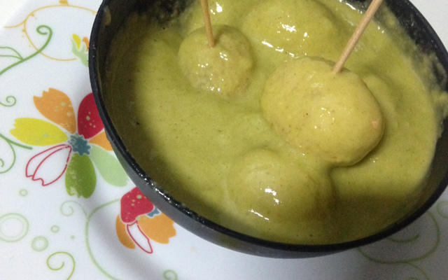 Conserva de batatinha ao molho verde