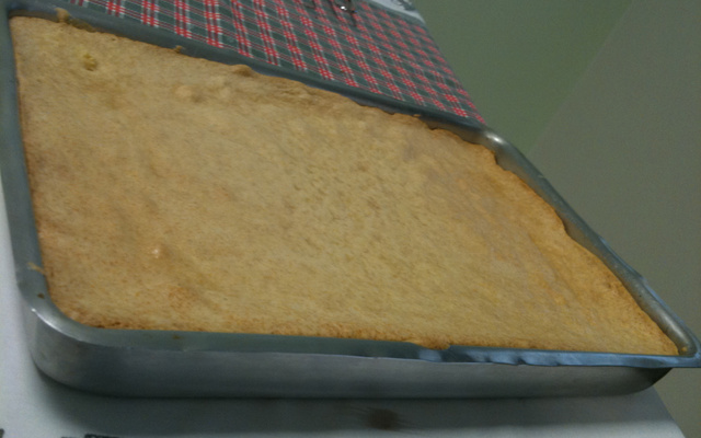 Bolo de chocolate branco