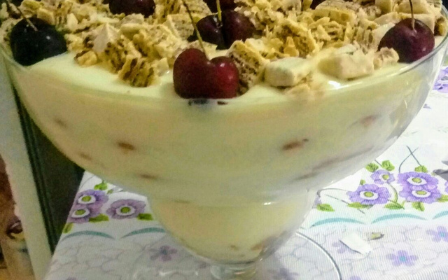 Pavê de chocolate branco