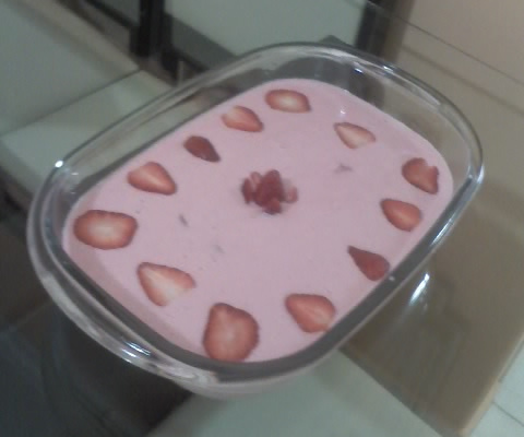 Mousse de morango