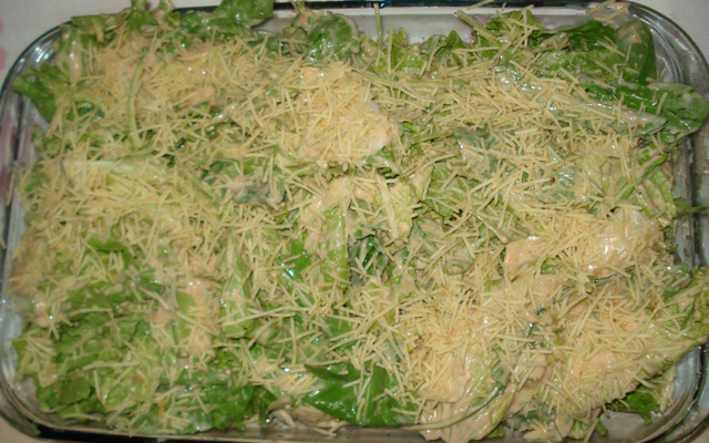 Salada gostosa ao molho rosé