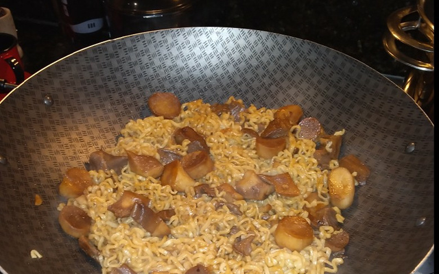 Macarrão com shimeji