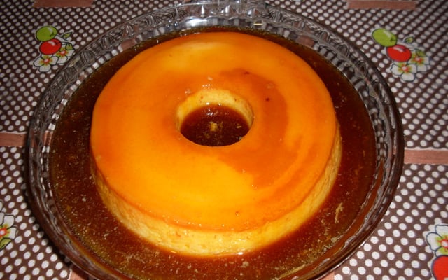 Pudím rápido na panela de pressão