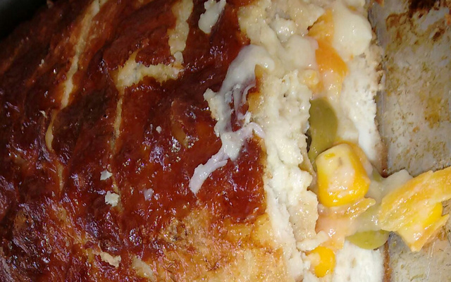 Rocambole de frango do Queidinho