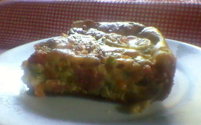 Torta rápida de salsicha