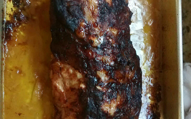 Lombo de forno ao molho de maracujá