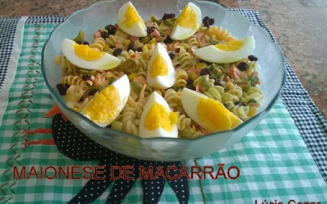 Maionese de macarrão, delícia para o verão do Lúcio Cezar
