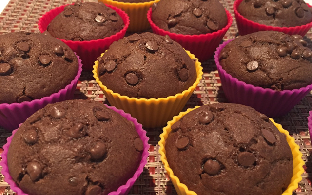 Muffins de chocolate